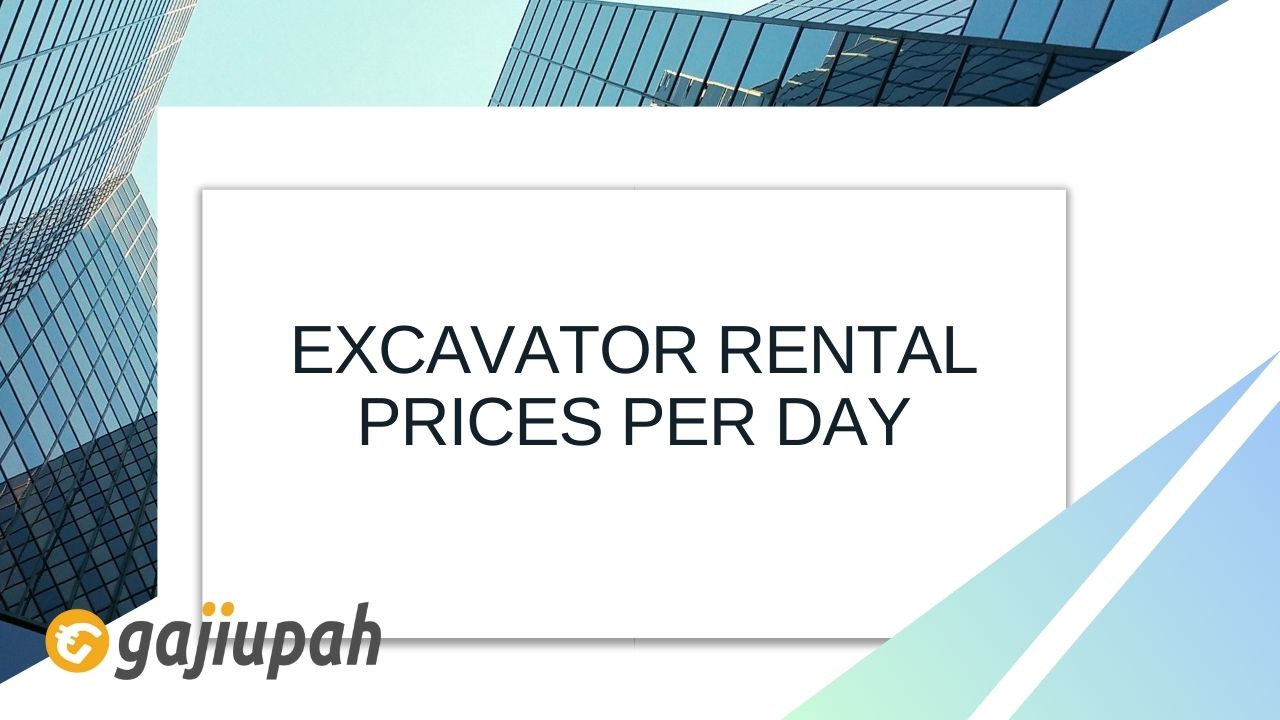 Excavator Rental Prices per Day